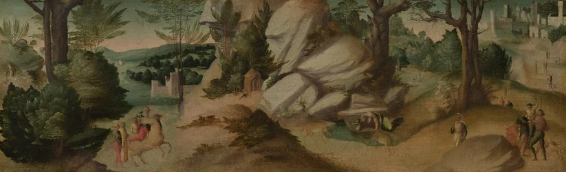 Scener ur en legend, troligen ca 1515-1520 (olja på duk)