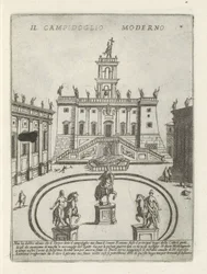Capitool i Rom The modern Capitol (titel på objekt) Moderna och antika monumenten och byggnadsverk i Rom (serietitel) Utsmyckningar av antika och moderna byggnader i Alma-staden Rom (serietitel)