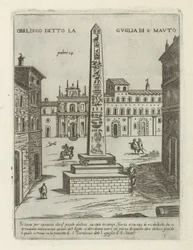 Obelisk i Rom Obelisk känd som Spire of S. Mauto (titel på objekt) Moderna och antika monumenten och byggnadsverk i Rom (serietitel) Utsmyckningar av antika och moderna byggnader i Alma-staden Rom (serietitel)
