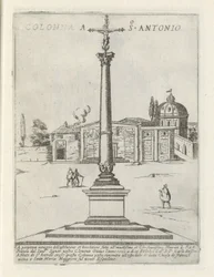 Kolumn i San Antonio Colonna a S. Antonio (titel på objekt) Moderna och antika monument och strukturer i Rom (serietitel) Ornamenti di fabriche antichi et moderni dell