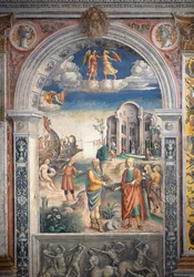 Fresk av Giovanni Maria Falconetto (1468-1535), Hall of Zodiac, Palazzo D