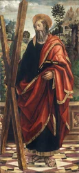 St. Andrew, ca 1496 (olja på panel)