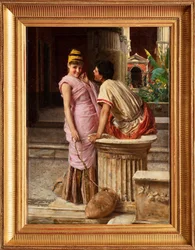 Pompeji-scenen (olja på duk)