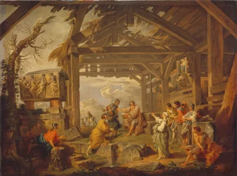 Cumaean Sibyll profeterade Kristi födelse, 1738
