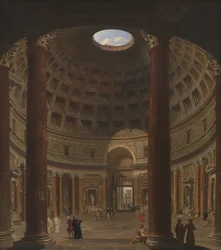 Interiör av Pantheon, Rom