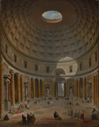 Pantheons inre, Rom, 1747.