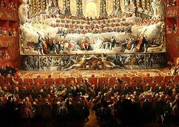 Konsert ges av kardinal de La Rochefoucauld (1700-99) på Argentina Theatre i Rom, för att fira bröllopet av Ludvig Dauphin (1729-65), son till Ludvig XV, till Marie-Josephe (1731-67) från S.