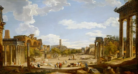 Utsikt över Forum Romanum, 1735