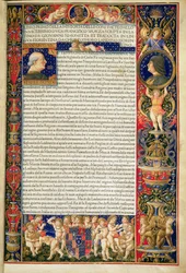 Grenville MS 7251 Frontispice av lyxexemplar av 