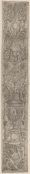 Ornamentpanel: Triton och Two Infant Satyrs