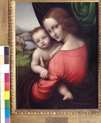 Madonna and Child (Our Lady of the Apple), ca 1525 (olja på panel)