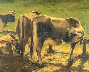 Vid pole, av Giovanni Segantini (1858-1899), olja på duk