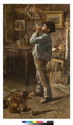 Jag är också en målare eller Dilettante eller The painters studio, 1885