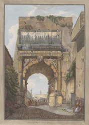 Titusbåge, ca. 1780. Skapare: Giovanni Volpato, Louis Ducros.