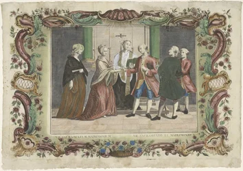 Äktenskapets sakrament VII. sacramentum matrimonium / VII. sacramento el matrimonio (titel på objekt) De sju sakramenten (serietitel)