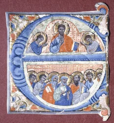 Kristus välsignade apostlarna, ca 1260-1270