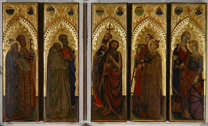 Saints, Virgins and Martyrs, ca 1350-60 (tempera på panel)