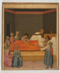 Extreme Unction, c.1360 (tempera på panel)