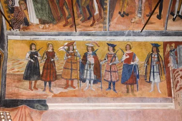 De lokala heliga riddarna (de sju martyrerna i den thebanska legionen)