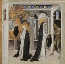 St. Katarina av Siena och tiggaren