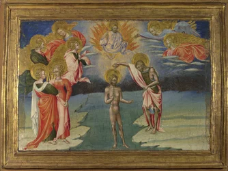 The Baptism of Christ Predella Panel, 1454