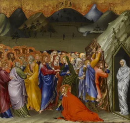The Raising of Lazarus, 1426 (tempera och bladguld på panel)