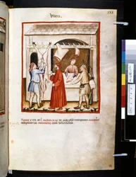 Theatrum sanitatis av Ububchasym de Baldach: "Ubera", 1300-talets första decennium (miniatyr)