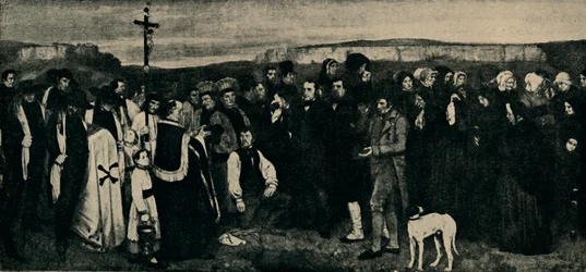 Begravning i Ornans, c1850, 1935.