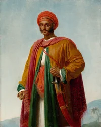 Studie för Portrait of an Indian, ca. 1807.