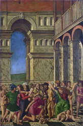 Girolamo Mocetto (omkr. 1458-1531), Massakern på de oskyldiga, omkr. 1510-1520. National Gallery, London. 67,9 x 44,5