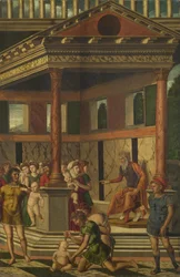 Massakern på de oskyldiga med Herodes, ca 1510-1520