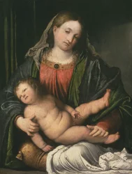 Madonna och barn, ca 1516-17 (olja på panel)