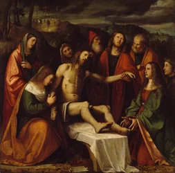 Pieta av Girolamo Romanino (ca 1484-efter 1562), olja på duk