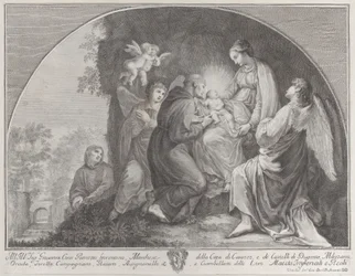 Tillbedjan av Kristus av Saint Francis, 1723-59.
