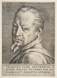Bystporträtt av Frans Floris, 1531-76.