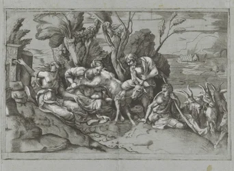 Jupiter diades av geten Amalthea