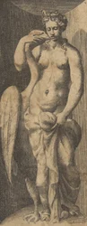 Leda och svanen, ca 1531-76.