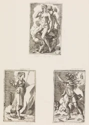 Mercurius, från Planets, plåt 6, 1530-70.