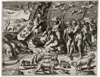 Noah lämnar arken, 1544