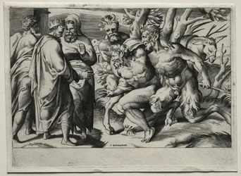 Silenus och kung Midas, mitten av 1500-talet.