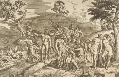 Domen i Paris, ca. 1550-60.