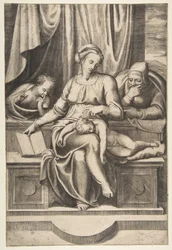 Jungfru och barn med de heliga Josef och Johannes Döparen