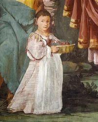Kröning av Nymph Amaryllis, vinnare av kysstävling av Giulio Carpioni