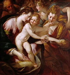 Saint Catherines mystiska äktenskap, ca. 1616-1618.