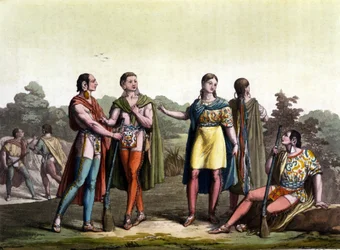 Indianerna i Kanada (acadianerna) i "The Ancient and Modern Costume""