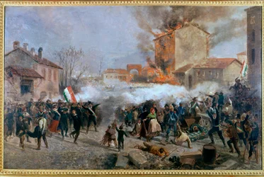 Episod från de fem dagarna i Milano 1848 (målning)