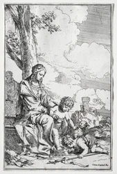 Helig familj med spädbarnet St. John.