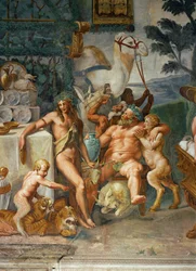 Bacchanalia - en gudarnas bankett (fresk)