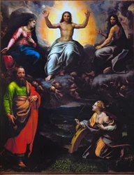Deesis med helgonet Paulus och Katarina av Alexandria