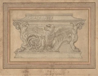 Design för en kista med Gonzaga Eagle, ca. 1527-46.